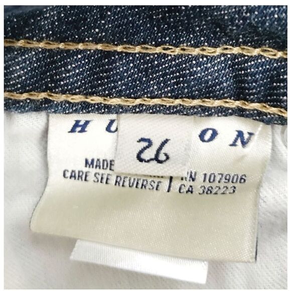 HUDSON SIGNATURE BOOTCUT BLUE JEANS LOW RISE WOMENS SIZE 26 - Picture 8 of 8